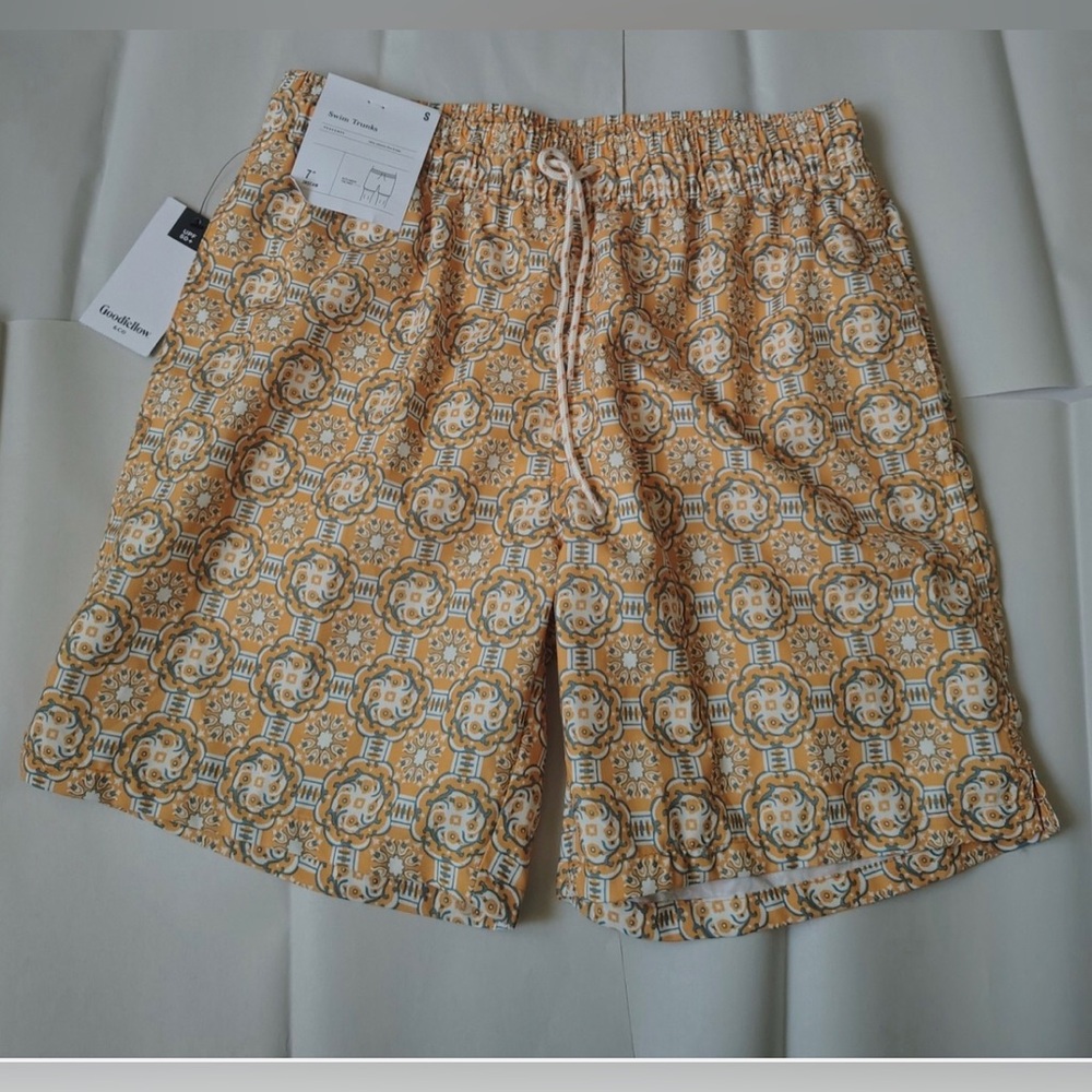 Men's 7'' Swim Trunks with Brief Liner small